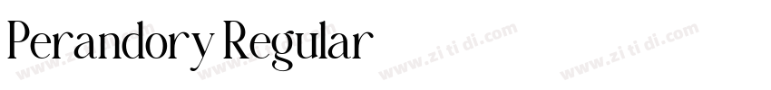 Perandory Regular字体转换 Perandory Regular字体转换